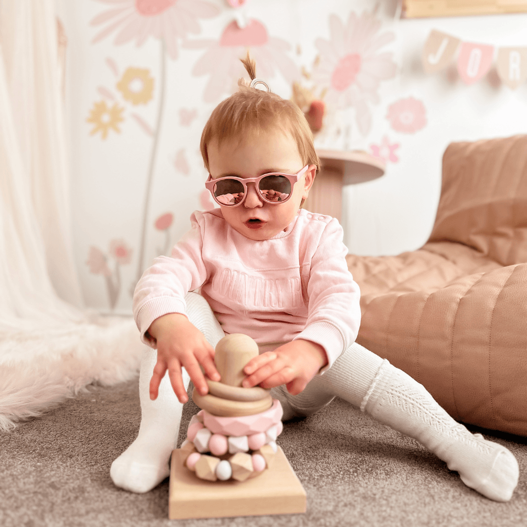 Polarised Keyholes - Pretty In Pink/Mirrored Lenses