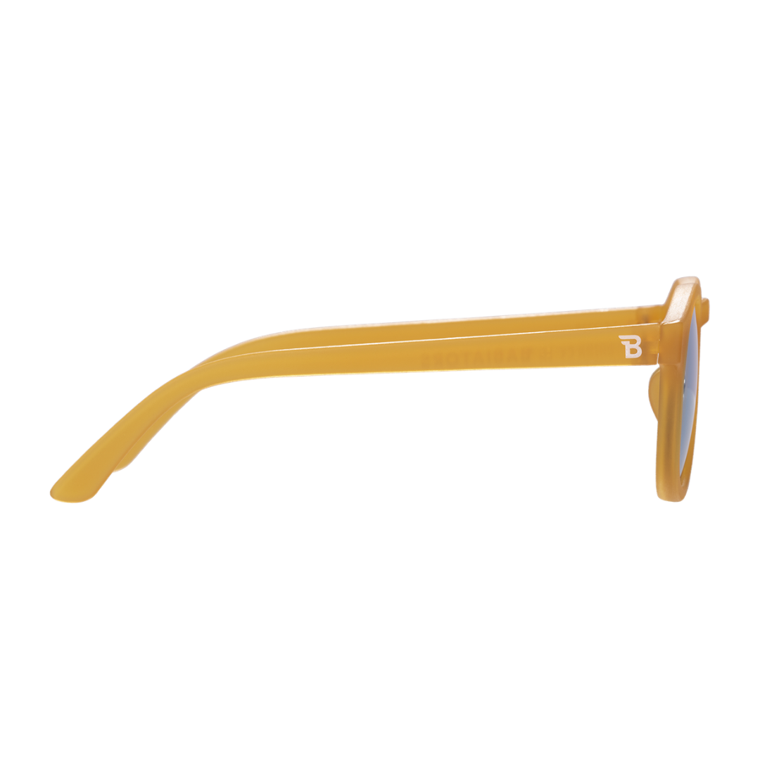 Translucent Keyhole - Honey Glaze with Transparent Blue Lenses