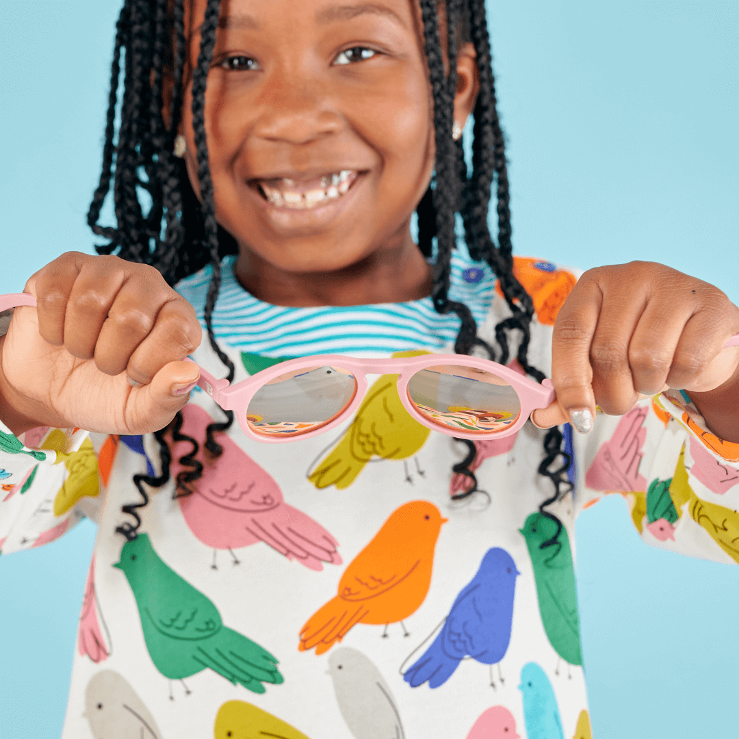 Polarised Keyholes - Pretty In Pink/Mirrored Lenses