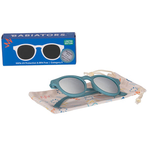 Limited Edition Keyholes - Seafarer Blue - Silver Mirrored Lenses - Babiators