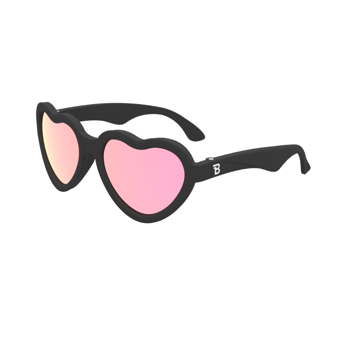 Original Hearts - Jet Black | Pink Mirrored Lenses - Limited Edition