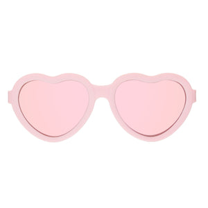 Limited Edition Hearts - Ballerina Pink - Rose Gold Mirrored Lenses - Babiators