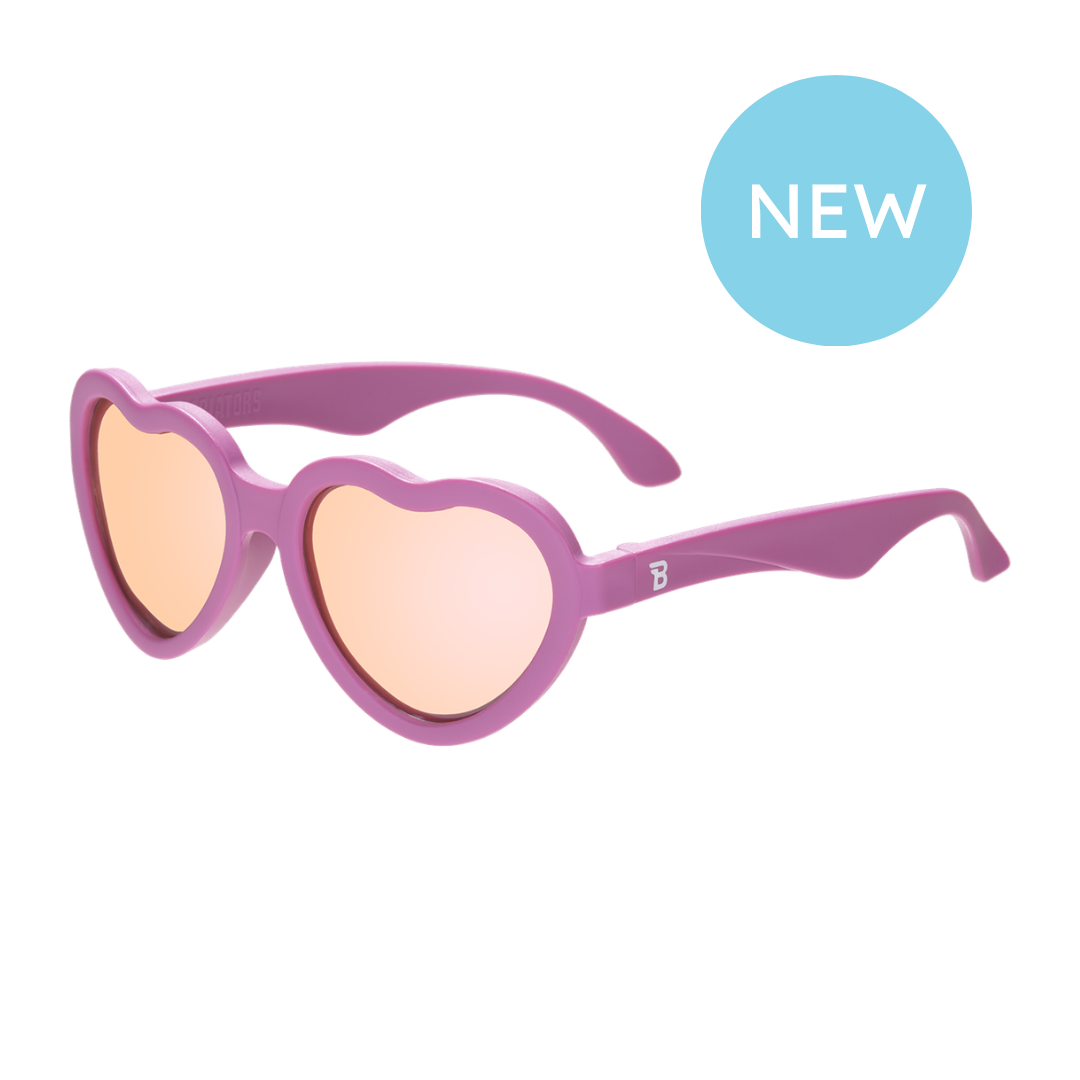 Polarised Hearts - Berry Jam Heart with Pink Mirrored Lenses