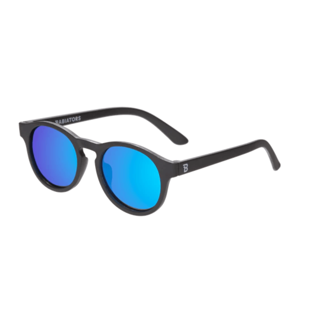 Polarised Keyholes - Jet Black / Cobalt Lenses