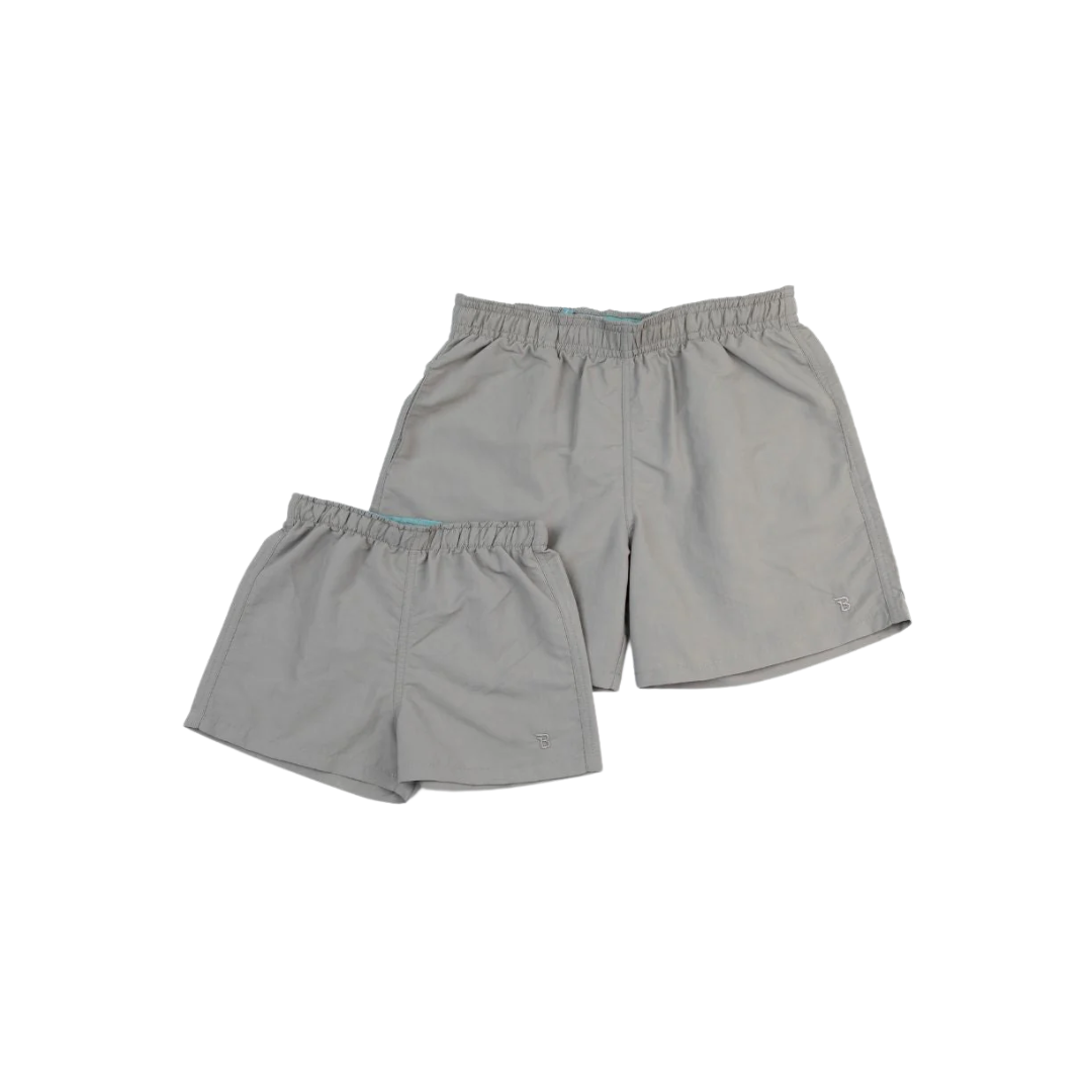 Babiators UPF50+ Quick-Dry Shorts- Castaway Gray