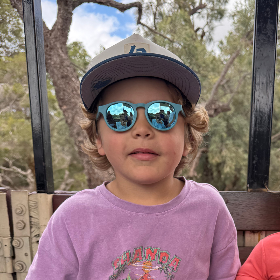 Polarised Keyholes - Ocean Breeze with Teal Mirrored Lenses