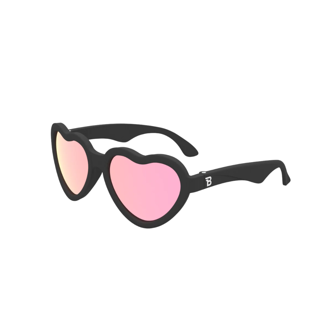 Original Hearts - Jet Black | Pink Mirrored Lenses - Limited Edition