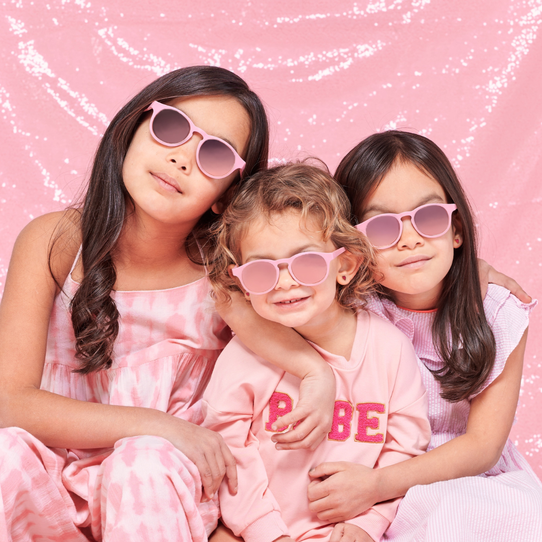 Polarised Keyholes - Pretty In Pink/Mirrored Lenses