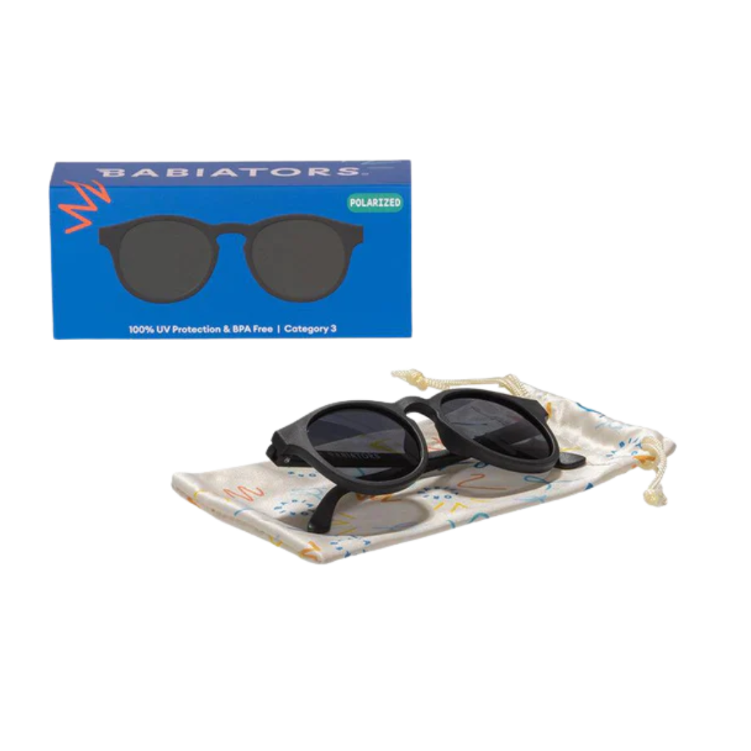 Polarised Keyholes - Jet Black/Smoke Lenses