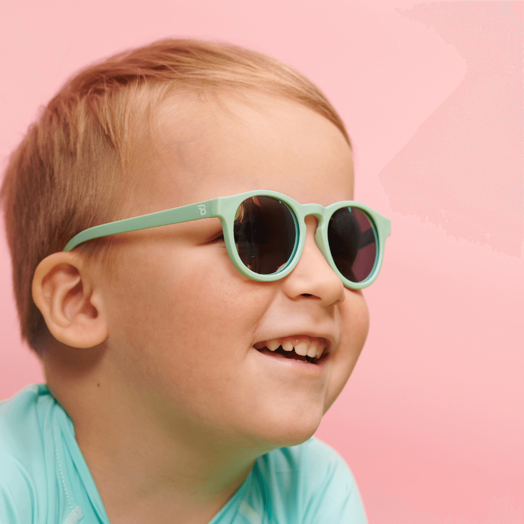 Polarised Keyholes - Seafoam Blue/Mirrored Lenses