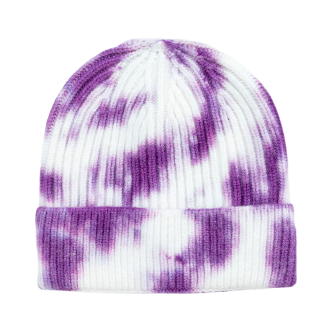 Tie Dye Beanie - Purple