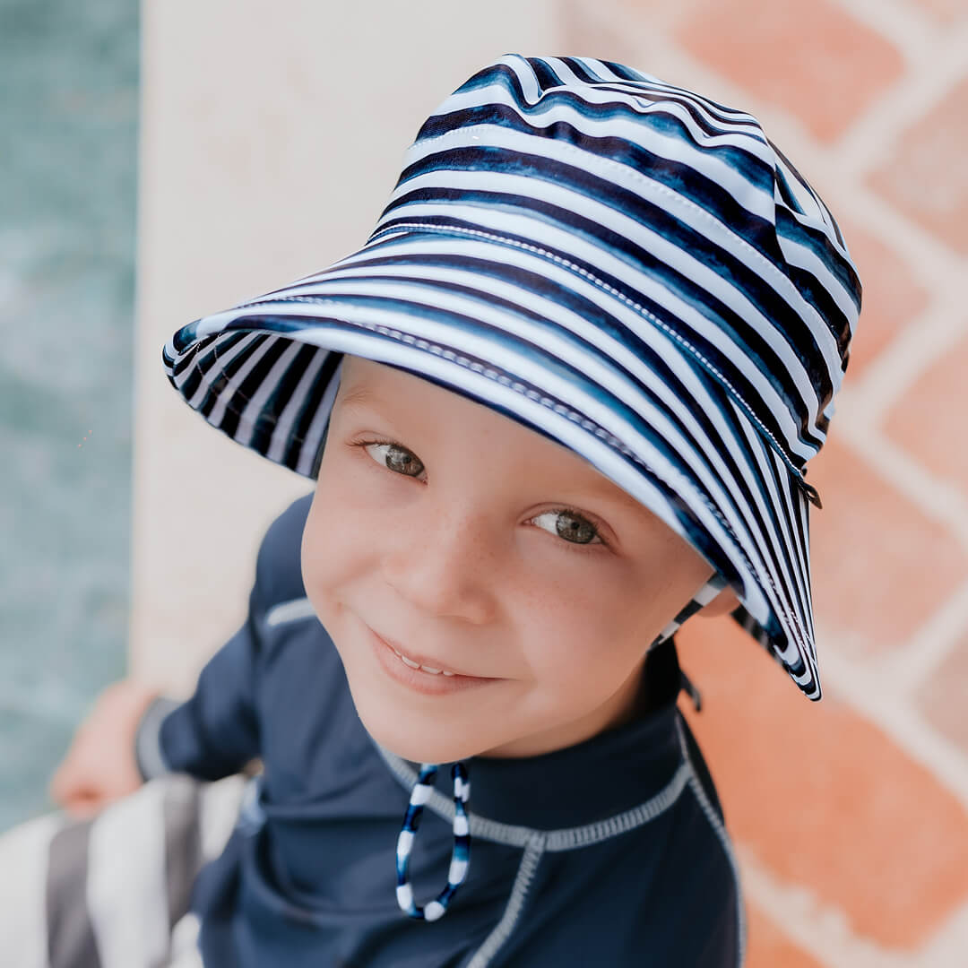 Kids Beach Bucket Swim Hat - Nicki