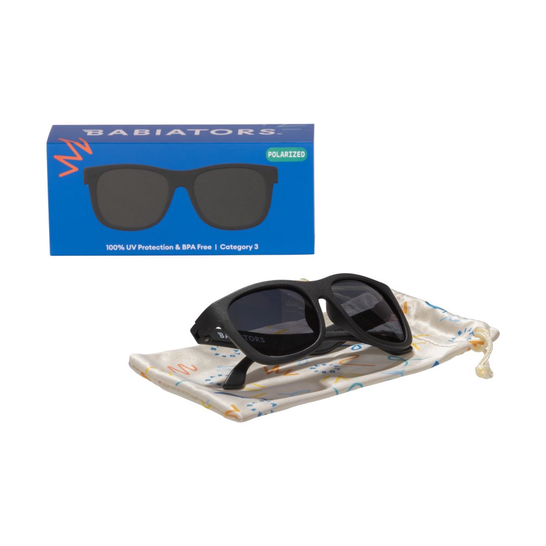 Polarised Navigators - Jet Black/Smoke Lenses