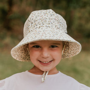 Kids Ponytail Bucket Sun Hat