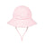 Kids Ponytail Bucket Sun Hat - Pink Stripe