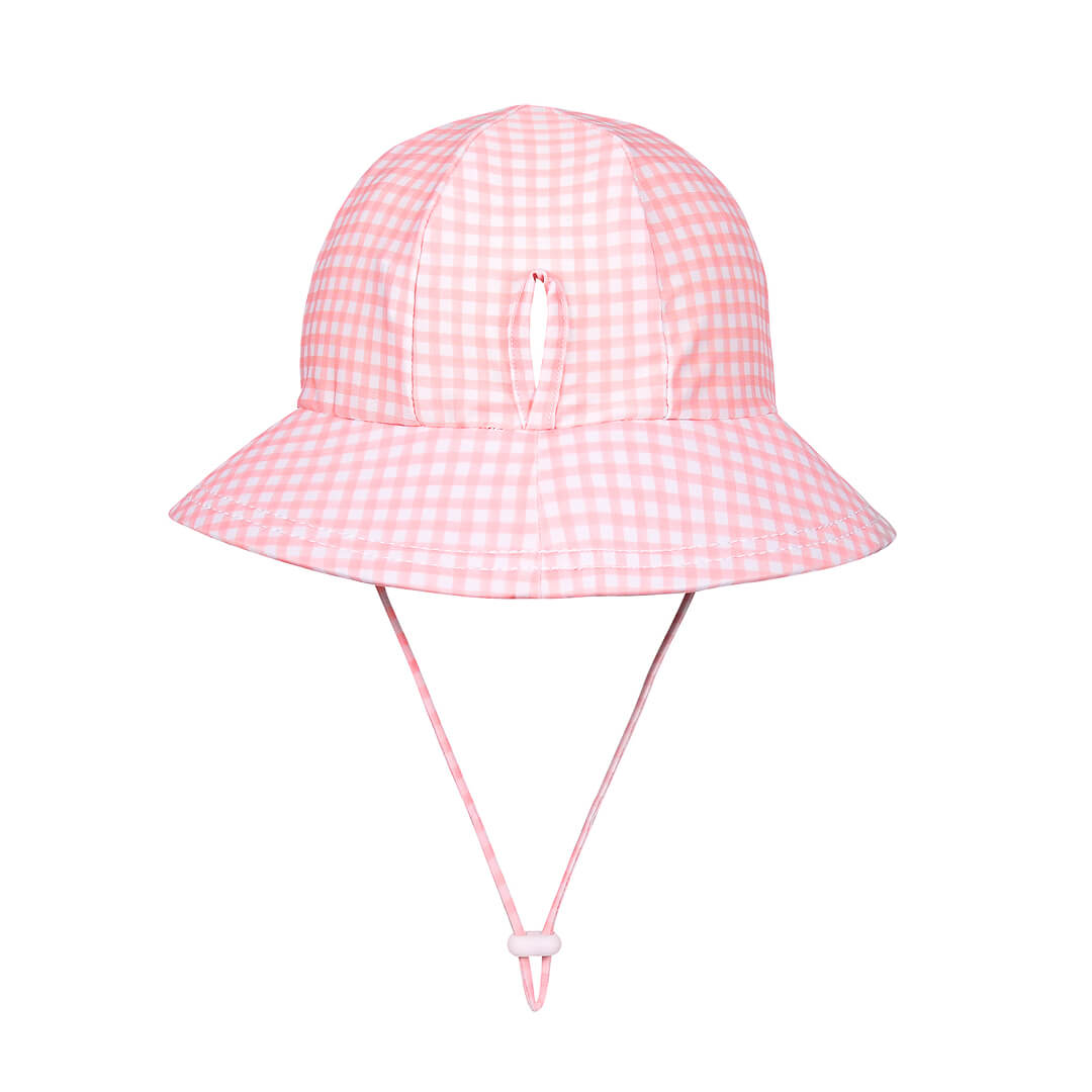 Kids Beach Ponytail Bucket Swim Hat - Skipper