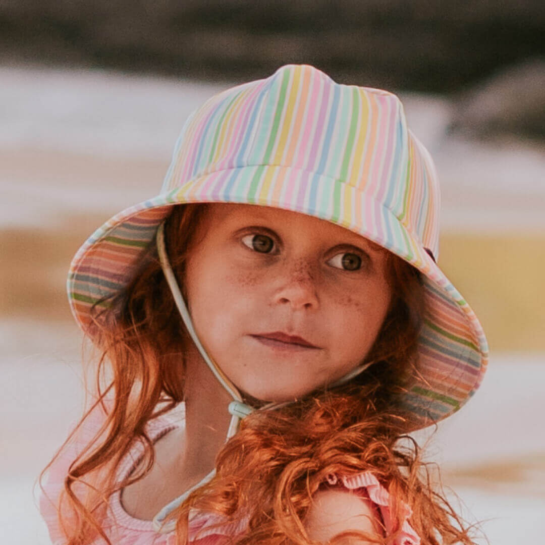 Kids Beach Ponytail Bucket Swim Hat, Bedhead Hats