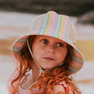 Kids Beach Ponytail Bucket Swim Hat