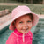 Kids Beach Ponytail Bucket Swim Hat - Skipper