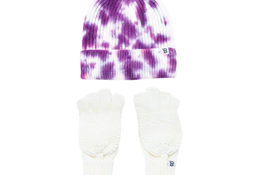 Tie Dye Beanie - Purple