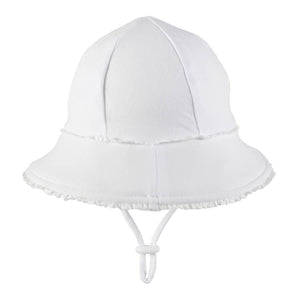 White toddler bucket hat