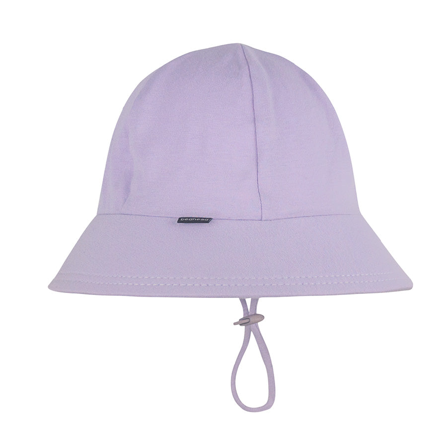 Kids Ponytail Bucket Sun Hat - Lilac