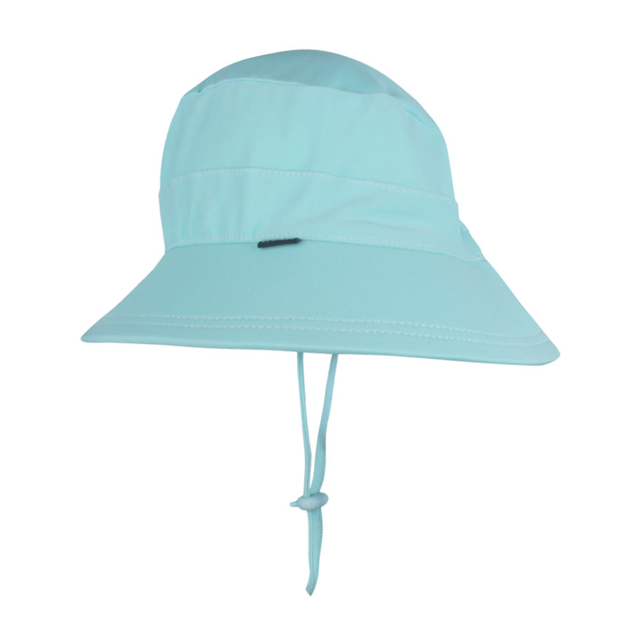 Kids Beach Bucket Swim Hat - Aqua