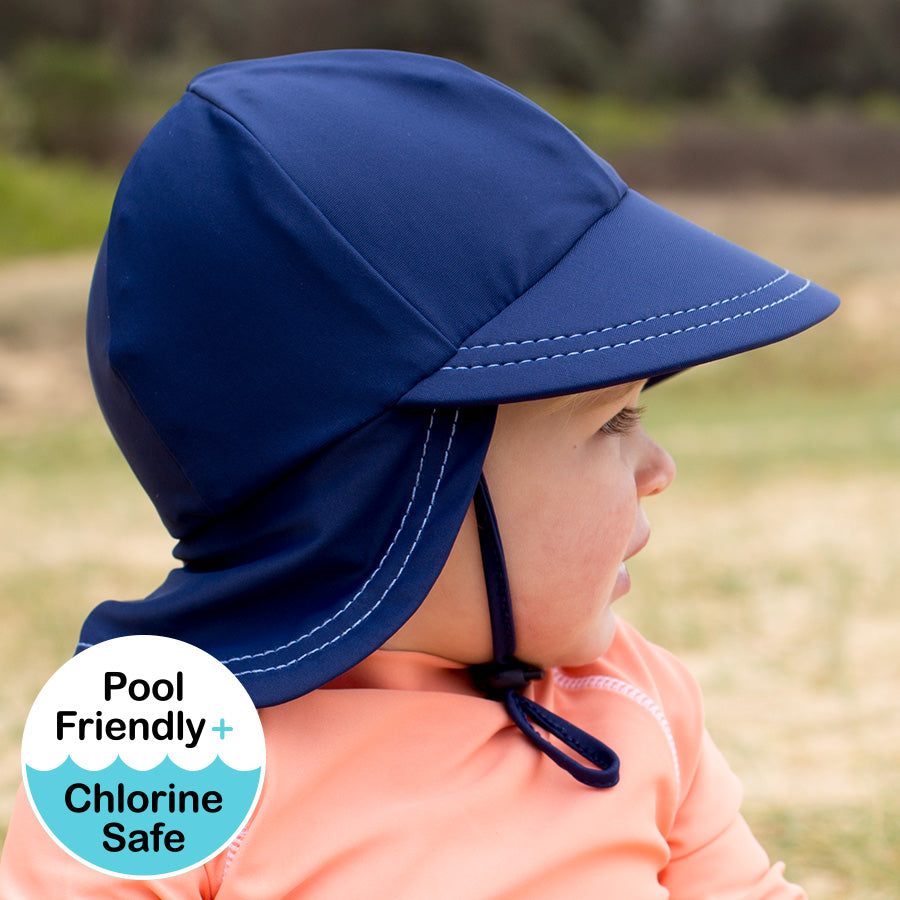 Baby Beach Legionnaire Swim Hat - Marine